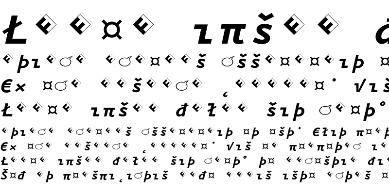 Sample of Eureka Mono Exp Bold Italic