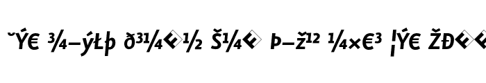 Preview of Eureka Sans Exp Bold Italic