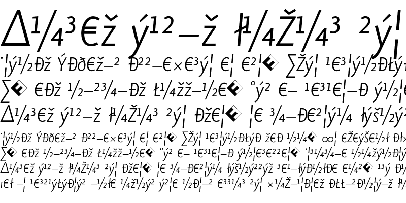 Sample of Eureka Sans Light Exp Italic