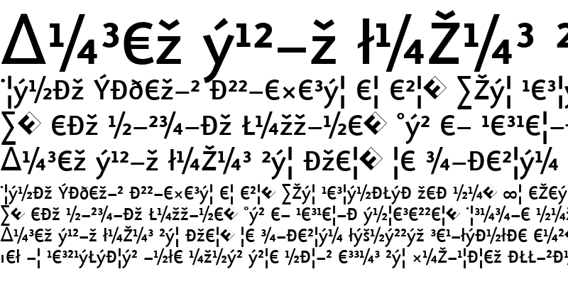 Sample of Eureka Sans Medium