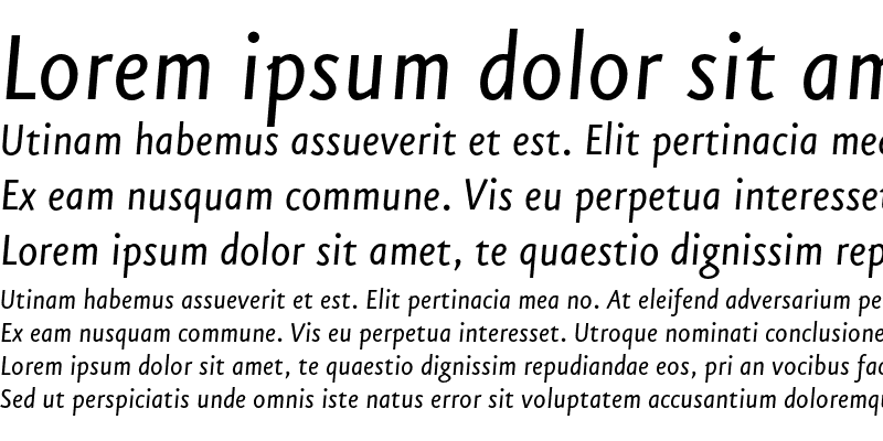 Sample of Eureka Sans Regular Italic