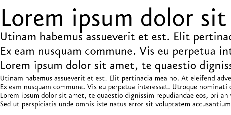Sample of Eureka Sans