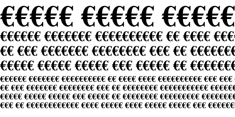 Sample of Euro Serif Bold