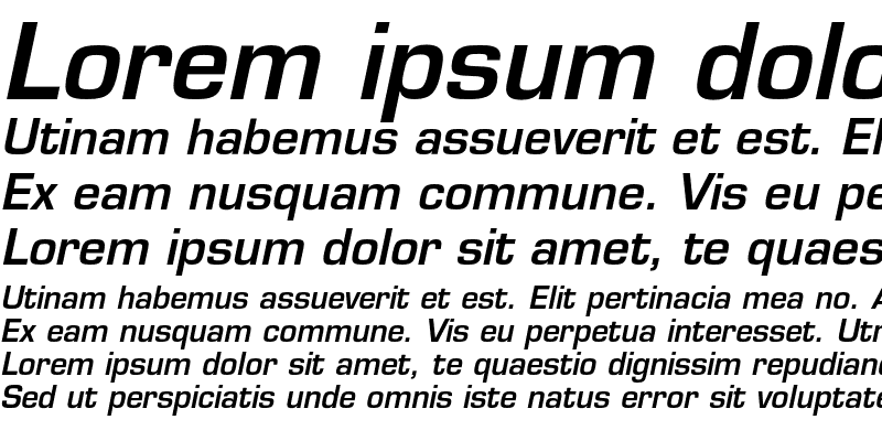 Sample of EurofontMediumC Italic