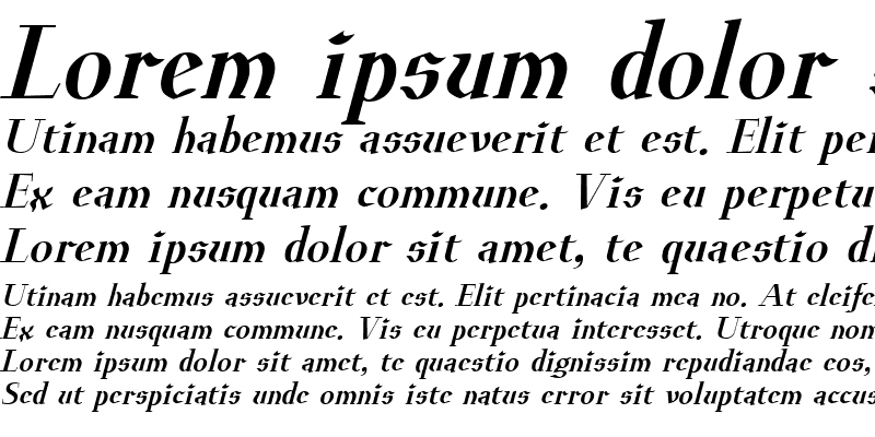 Sample of Euroika Bold Italic