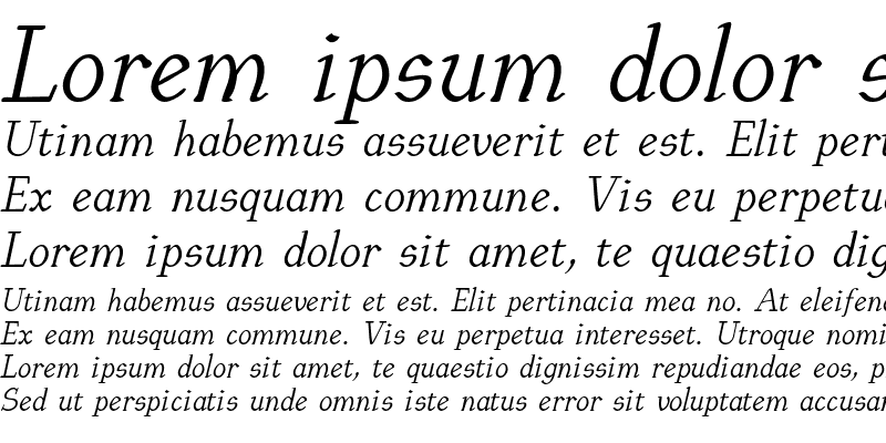 Sample of EuroikaKamp Italic