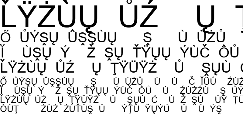 helvetica font sample