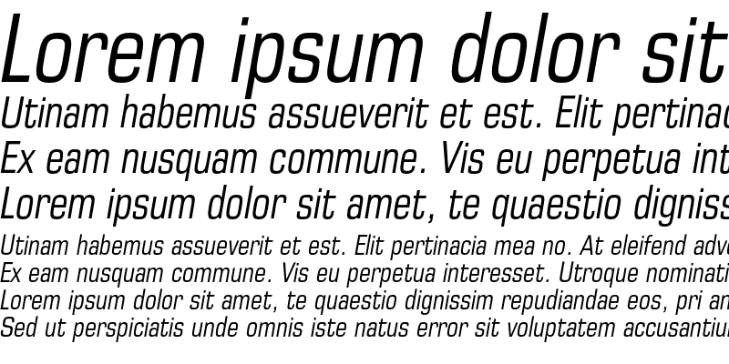 Sample of EuropeCond Italic
