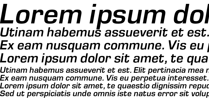 Sample of EuropeDemiC Italic