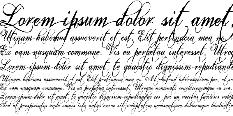 Sample of Eutemia I Italic