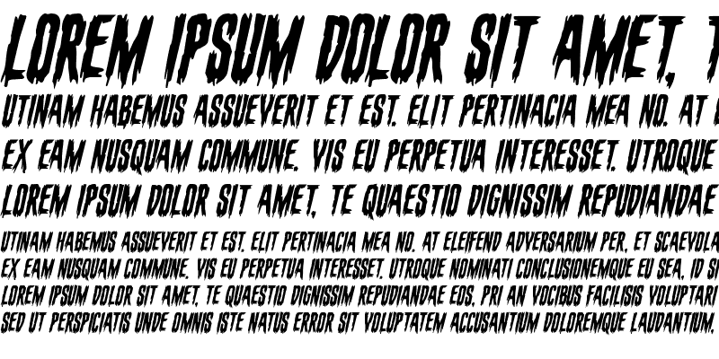 Sample of Eva Fangoria Italic Italic