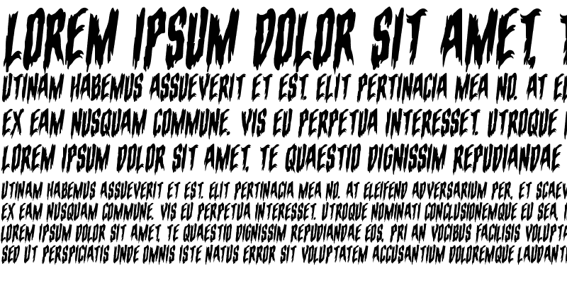 Sample of Eva Fangoria Warped Rotalic Italic