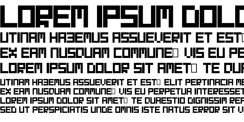 Sample of Evilborn Font