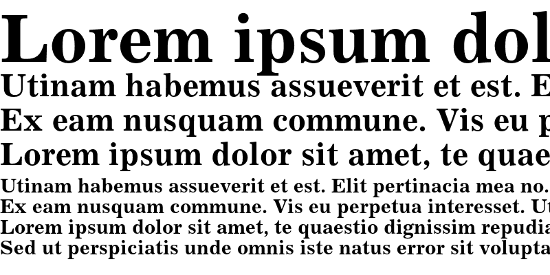 Sample of Excelsior Cyrillic Bold