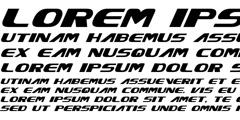 Sample of Excelsior Italic Italic