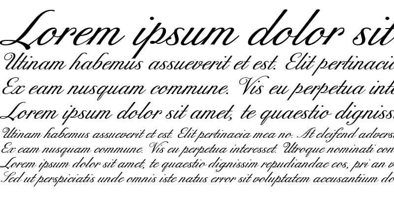 Sample of ExcelsiorScript TextExtended