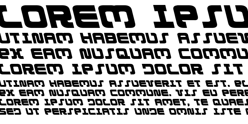 Sample of Exedore Leftalic Italic