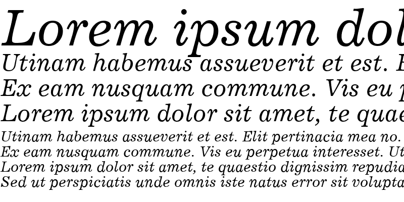 Sample of Exemplary Italic