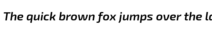 Preview of Exo 2 Semi Bold Italic