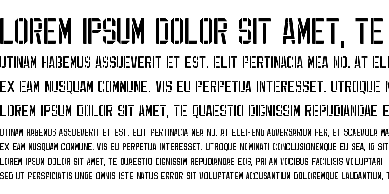 Sample of EXP FONT Regular