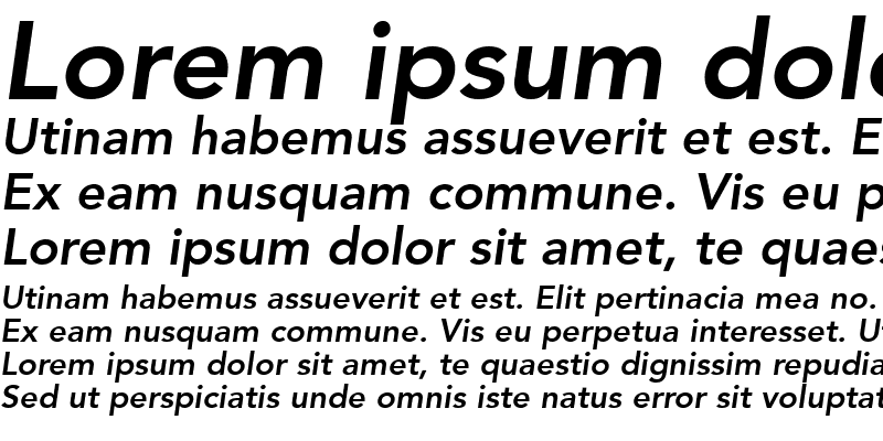 Sample of Expo SSi Bold Italic