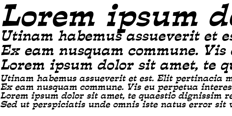 Sample of Expose Italic