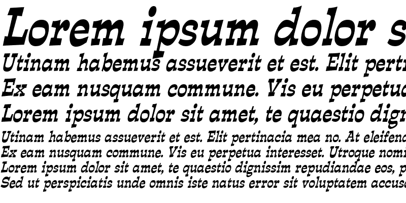 Sample of ExposeCondensed Italic