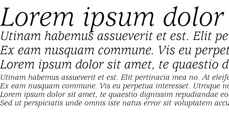 Sample of Exposition SSi Italic