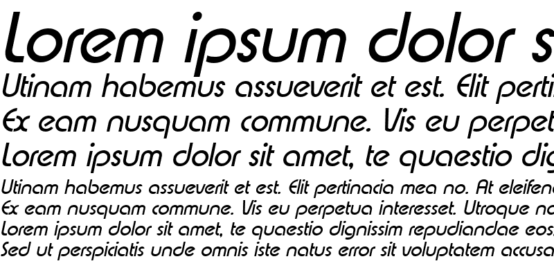 Sample of Expressa Italic