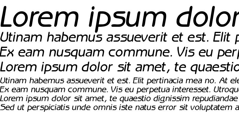 Sample of ExpressDecoGothicSSK Italic