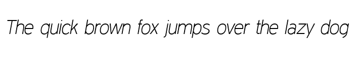 Preview of Expressway ExtraLight Italic