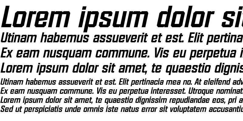 Sample of FacetExtrabold Italic