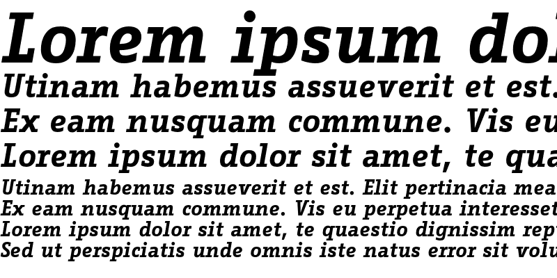 Sample of Fago Office Serif Bold Italic