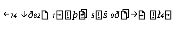 Preview of Fago Office Serif Exp Regular Italic
