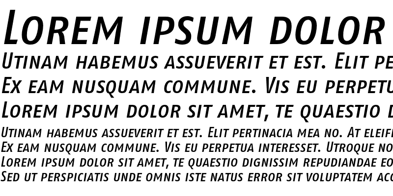 Sample of FagoCoLf Capss Medium Italic
