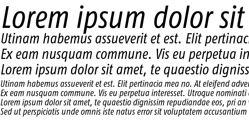 Sample of FagoCoLf Italic