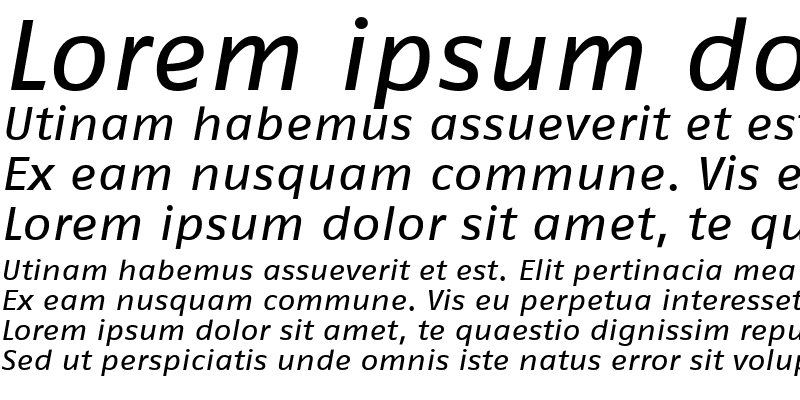 Sample of FagoExLf Italic