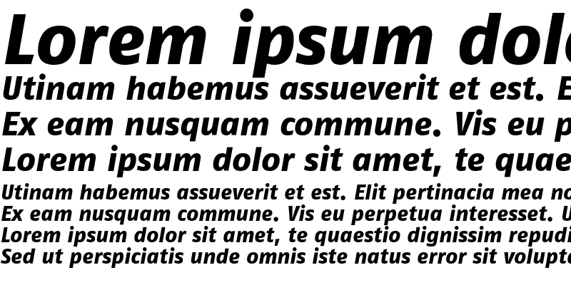 Sample of FagoNo ExtraBold Italic
