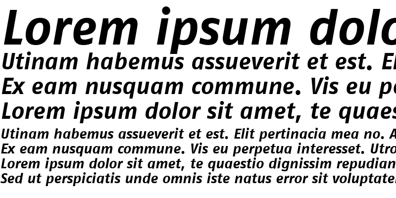 Sample of FagoNoLf Bold Italic