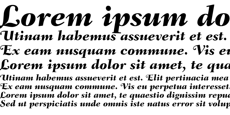 Sample of Fairfield LH SwHeavyItalicOsF Italic