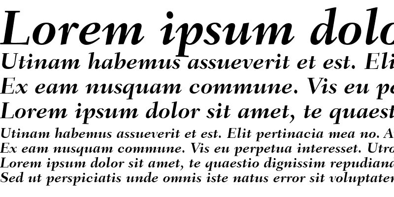 Sample of Fairfield LT Medium Bold Italic