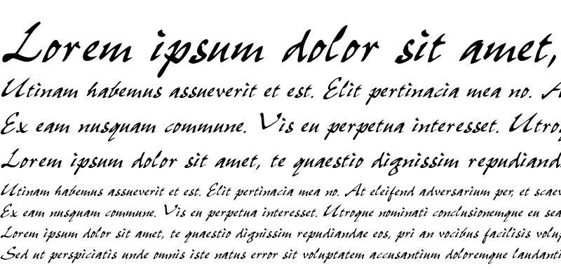 Sample of FajitaSSK Italic