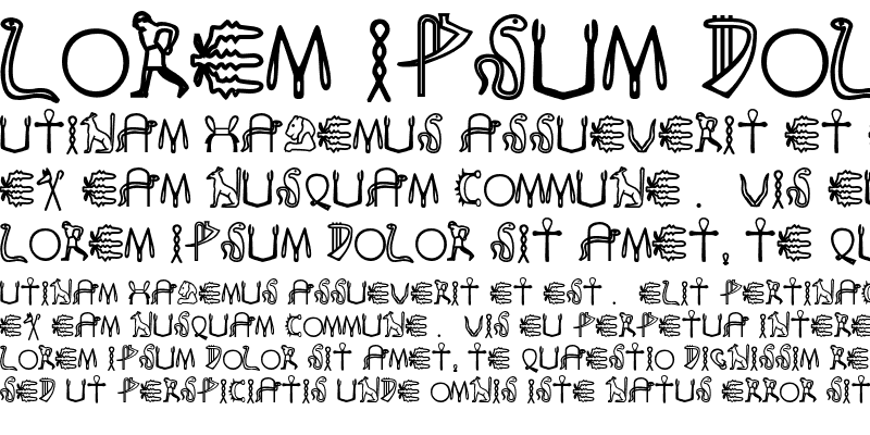 Sample of FakeHieroglyphs