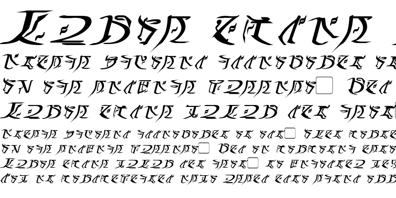 Sample of Falmer Bold Italic