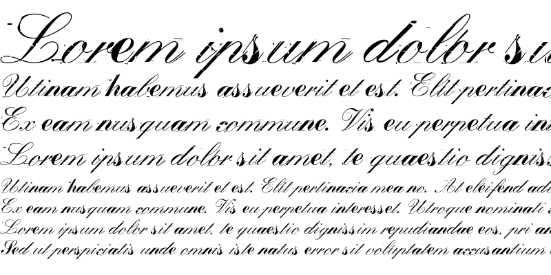 Sample of Falseidol Italic
