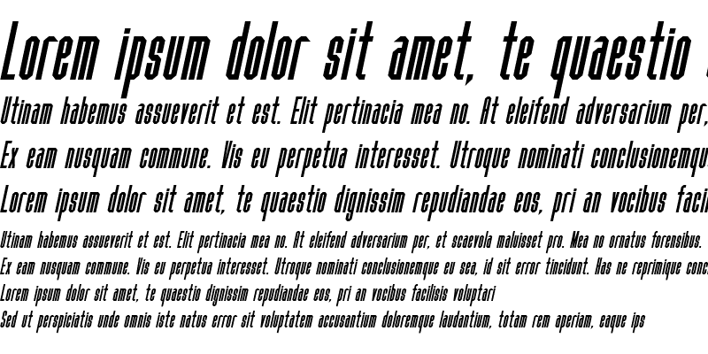 Sample of Fanatique Bold Italic