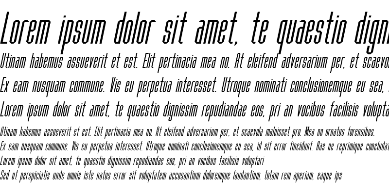 Sample of Fanatique-Oblique MediumItalic