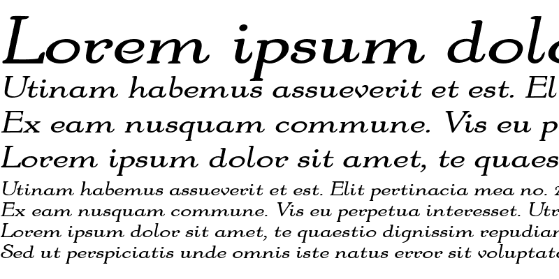 Sample of Fanciful-Extended Bold Italic