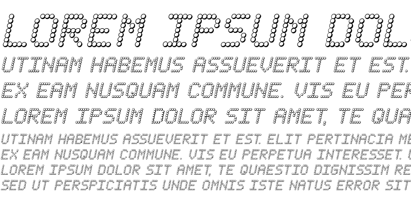 Sample of Fanfare Ticker 3D Italic Italic