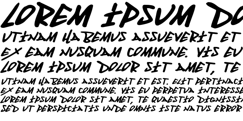 Sample of Fantom Expanded Italic